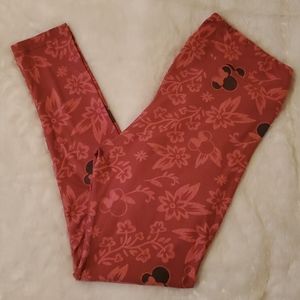 LuLaRoe Disney Tropical Minnie Leggings
